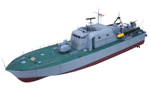 Arkmodel 1/32 Vosper Torpedo Boat Perkasa Fast Patrol Warship High-Speed Boats K - Picture 1 of 9
