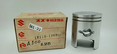 Pistão Suzuki A100 AS100 AX100 AC100 tamanho 1.25 NOS 12110-12000 - Imagem 1 de 4