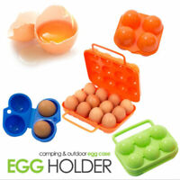 12 Grid Egg Box Carrier Folding Carton Holder Outdoor BBQ Picnic ShockproofTTS 