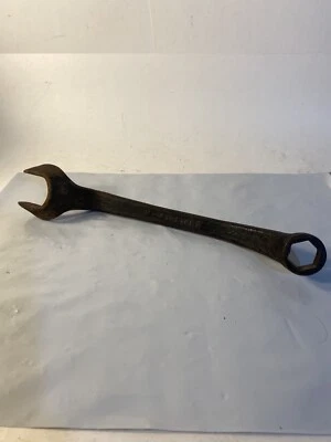 Llave combinada Ford 1933 vintage herramientas de mano desplazadas M-40-17017 cabeza perno tapón Foto 1 de 4