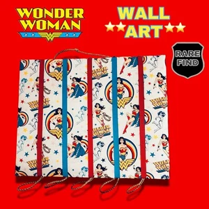 One Of A Kind DC Comics Wonder Woman Cotton Fabric Poster. RARE - Picture 1 of 12