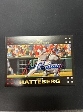 Scott Hatteberg GOLD ON CARD Auto 2016 Topps Cincinnati Reds ATHLETICS Moneyball