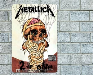 Metallica Sign Aluminum Metal 8"x12" Garage Man Cave Rock Concert - Picture 1 of 1