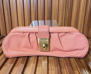 Antonio Melani Bolso sin asas Bolso de mano Melocotón Dorado Herrajes Clásico Preppy - Imagen 1 de 8