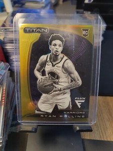 Ryan Rollins Rookie Gold / 10 Flux Warriors NBA Basketball Panini