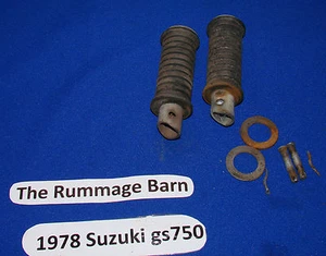 REAR PASSENGER PEGS --------------- 1978 SUZUKI GS 750 GS750 - Picture 1 of 1