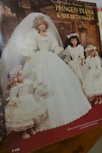 Princess Diana Wedding Dress & Her Bridesmaids Paradise P-058 Crochet PATTERN - Picture 1 of 6