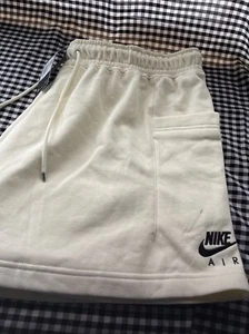 Nike Air Women's Fleece Shorts Standard Fit Plus Size 1X Cotton Short Yellow - Picture 1 of 9