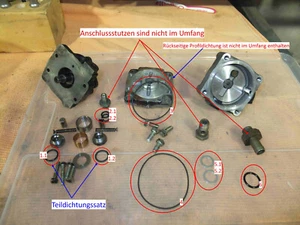 AUDI C4 Servopumpe Tandempumpe 054 145 165 LX Dichtungssatz O-Ringe - Bild 1 von 3