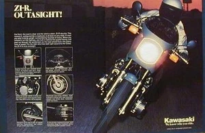 Anuncio de motocicleta Kawasaki Z1-R Outasight 1978 2 páginas Z1R - Imagen 1 de 1