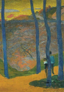 Postkarte / Postcard Art - Paul Gauguin: Blaue Bäume - Picture 1 of 1