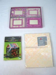 LOT thank you cards with photo insert 2 trick or treat boxes and 1 gift wrap - Picture 1 of 11