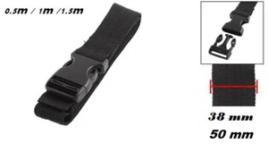 Adjustable Side Release Buckle Clip Nylon Strap Sleeping Bag Backpack Straps - Picture 1 of 14
