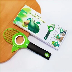 Stainless Steel 3-in-1 Avocado Cutter with Integrated Pitter and Slicer (Green) - Picture 1 of 8