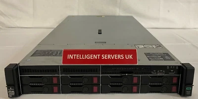 HPE DL380 Gen10 2x Silver 4114 768GB RAM 8x 12TB HDDs 1x P408i-a 2u Rack Server - Image 1 of 2