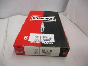 6 Pack Champion Copper Plus 100 Engine Spark Plugs RF11LC - Picture 1 of 1
