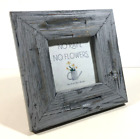 Barn Wood Picture Frame Holds 4" X 4" Rustic Weathered Aged Primitive Vintage