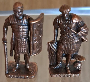 Ü Eier Metall Figuren - Römer um 100-300 n. Chr. 80er / 1992 Kupfer( 2 Figuren ) - Picture 1 of 6