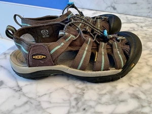 Sandalias informales sin cordones Keen Newport H2 para hombre talla 9,5 marrón turquesa al aire libre - Imagen 1 de 15