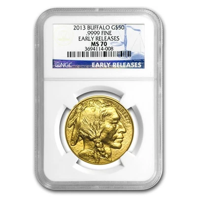 2013 1 oz Gold Buffalo MS-70 NGC (Early Releases) - Image 1 of 3