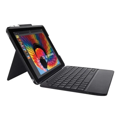 Logitech Slim Combo Case with Detachable Backlit Bluetooth Keyboard for iPad ... - Image 1 of 4