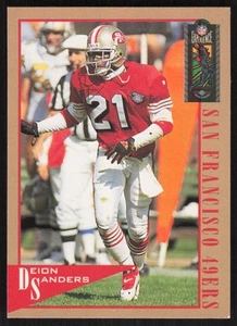 1995 Clásico NFL Experience Gold Deion Sanders San Francisco 49ers #94 - Imagen 1 de 2