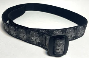 Cinturón Floral de Nylon Bison Designs Hecho en EE. UU. Senderismo Exterior Negro Nylon Med 44" - Imagen 1 de 6