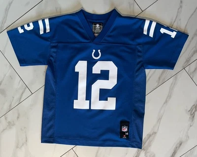 NFL Indianapolis Colts Andrew Luck #12 Youth Throwback Jersey Boys Medium 10-12 - Image 1 of 4