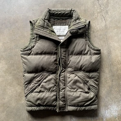 Chaleco de Colección Abercrombie And Fitch Down Puffer Summit Rock Para Hombre’s M Foto 1 de 4