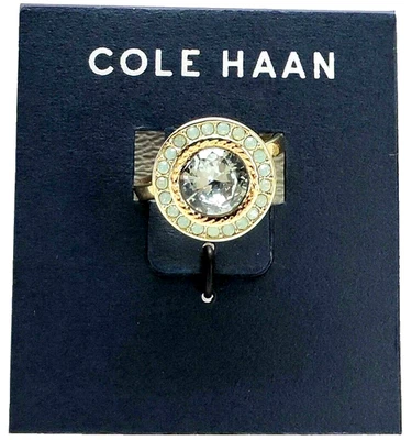 Anillo Cristal Cole Haan Tono Dorado Talla 7 Nuevo Con Etiquetas Foto 1 de 3