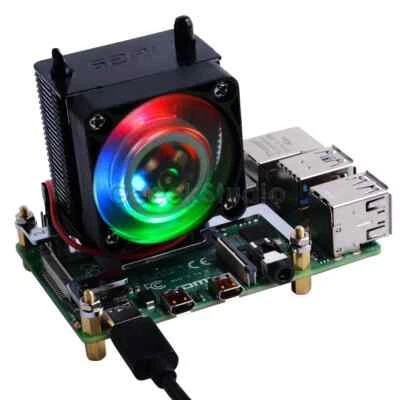 ICE Tower CPU Cooling Fan Bracket 5-layer Case Shell for Raspberry Pi 4B /3B+ - Image 1 of 4