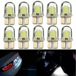 10X LED T10 194 168 W5W COB CANBUS Silica Bright White Light Bulb R Gx~License - Bild 1 von 17