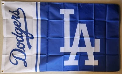 Los Angeles Dodgers MLB Baseball Flag 3x5 Ft W/ Grommets  - Image 1 of 2