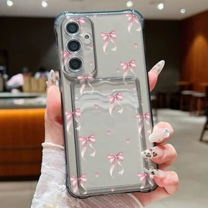 Funda con billetera para tarjetas para Samsung A16 A15 A55 A05S A54 S24 FE S25 cubierta con pajarita - Imagen 1 de 15