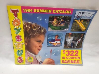 VINTAGE TOYS R US 1994 SUMMER CATALOG WITH SEGA, BARBIE, GENESIS ADS - Image 1 of 4