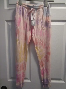 SPLENDID PINK PASTEL TIE-DYE JOGGER PANTS   SIZE 7  NEW - Picture 1 of 3