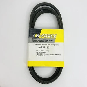 K-Force A-137153 Cintura di trasmissione per artigiano Poulan Husqvarna 1/2"" X 83,5"" poli - Foto 1 di 4