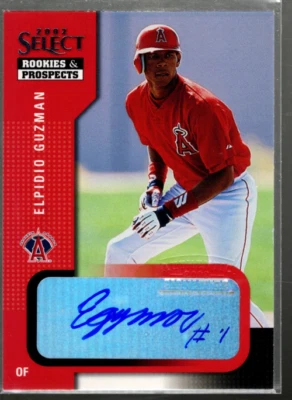 B4244- 2002 Select Rookies and Prospects #30 Elpidio Guzman Auto - NM-MT - Image 1 of 2