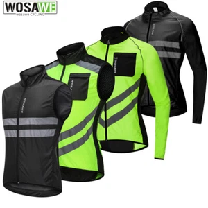 WOSAWE Fahrradjacke reflektierend winddicht Mantel Mountainbike Trikot Weste Geschenk - Bild 1 von 20