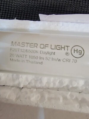 2-PACK 20 Watt T12 6500K Daylight White 24in  Kitchen & Bath Lamp - Image 1 of 3