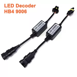 A1 2x LED Canbus Decoder 9006 Anti Flicker Resistor Warning Canceller Capacitor - Picture 1 of 4