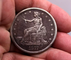 Dollaro commerciale USA 1877 S, ben tonificato condizioni eccellenti - Foto 1 di 4