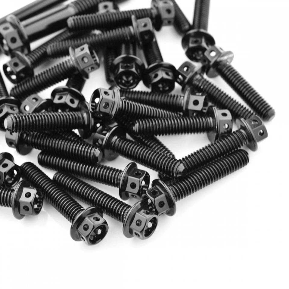 Kit de motor hexagonal perforado de carrera de aluminio Aprilia SXV 450 STREET 09-11 negro Foto 1 de 1