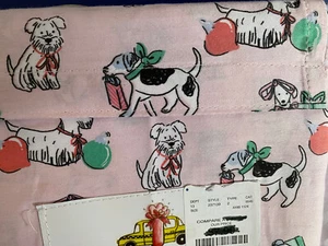 NWT! Cynthia Rowley Christmas Dogs Set Of 2 Standard Pillowcases - 100% Cotton - Picture 1 of 4