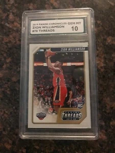 2019-20 THREADS ZION WILLIAMSON RC #78 SPA GEM MT 10 - Picture 1 of 1