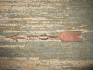 Vintage I P C Bronze Weathervane Directional Arrow With Star -17" Long, Repaired - Picture 1 of 7