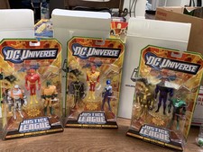 DC Justice League Unlimited 3pk Lot Heatwave Firestorm Goldface Matty OPENED