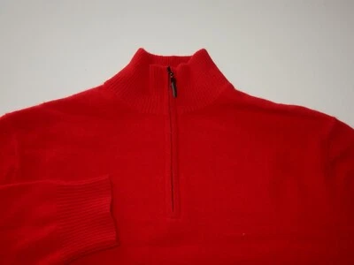 Qi Men's 1/2 Zip 100% Cashmere Sweater Size L - Image 1 of 4