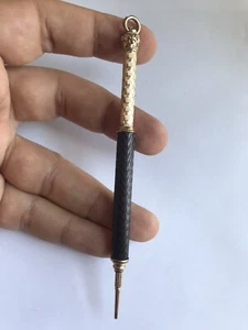 Antique Victorian 14k Plated 1840 Pat Fer .6.72 Mechanical Pen - Picture 1 of 8