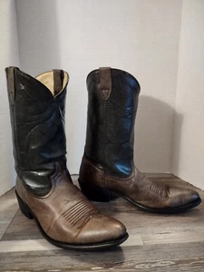 Vintage Dingo Western Cowboy Boots Sz 11D Pointed Toe Two Toned Marbled - Picture 1 of 19